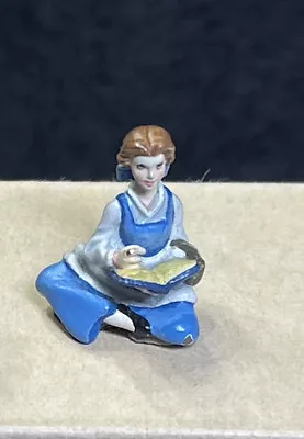 $30 • Buy Disney - Goebel Miniature Figurine - Belle Reading A Book - Beauty & The Beast