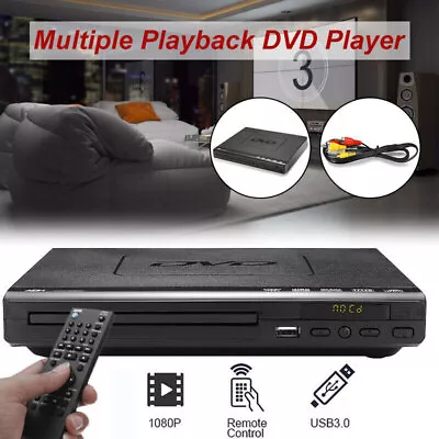 AU DVD Movie Player Multi Region Free With Remote Control USB MP3 CD Player • $41.99