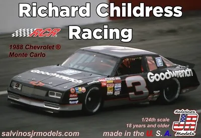 Richard Childress Racing 1988 Goodwrench Monte Carlo 1:24 Stock Car Model Kit • $40.95