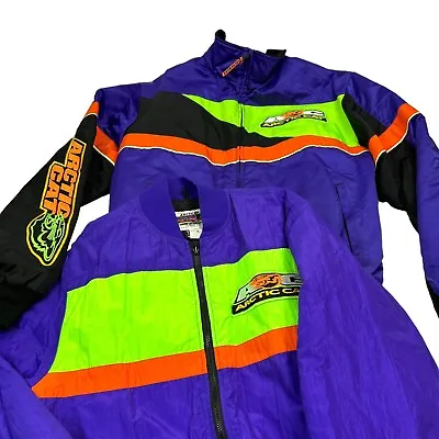 Vintage Team Arctic Cat Full Zip Snowmobile Jacket  Women LT 2 In 1 Articwear • $65.24