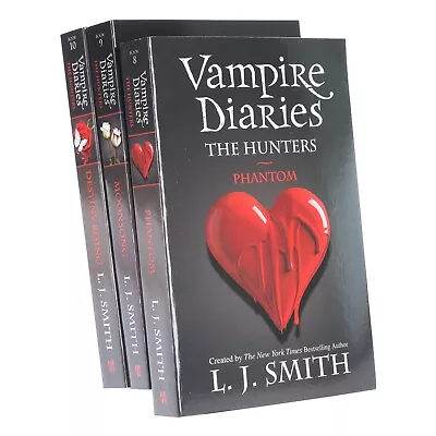 Vampire Diaries The Hunters Series-3 By L J Smith 3 Books (8-10)- Ages 12-17 -PB • £13.59