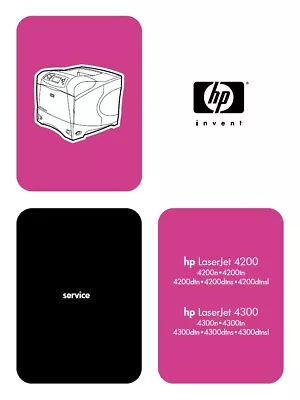 Service Manual For HP Hewlett Packard LaserJet 4200 & 4300 Series Printer (PDF) • $5.50