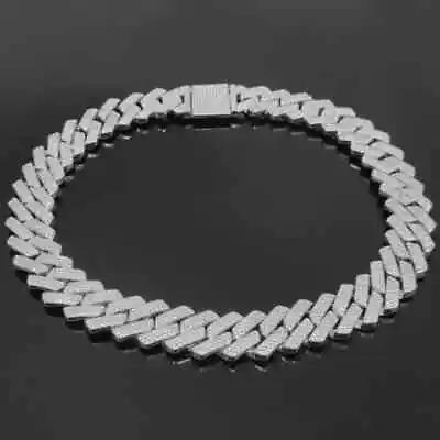 ICED Cuban Link Chain 20mm Necklace Bracelet Plated Mens CZ Hip Hop Jewelry • $27.88