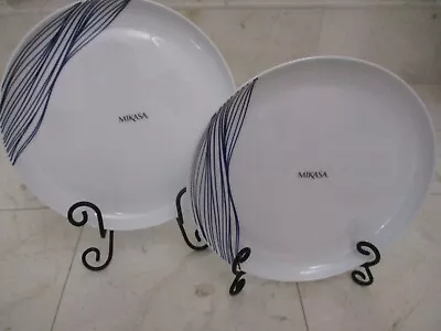 Nwd Mikasa Wave Set Of 2 Coupe Dinner Plates 10.75  • $39.99