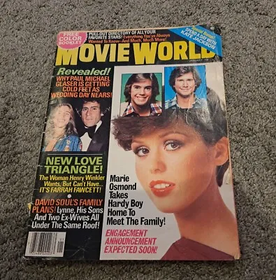 January 1978 Movie World Magazine Marie Osmond Farrah Fawcett • £8.03