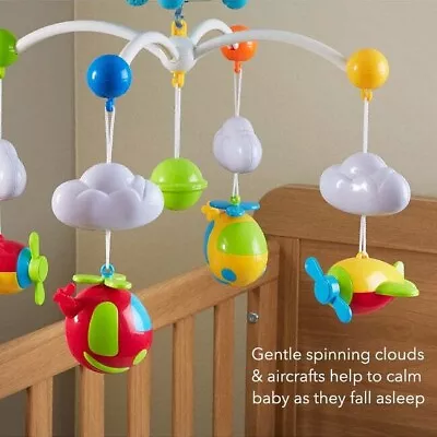 Nuby Musical Cot Mobile With Colour Change/Starlight Projection For 0+ages • £13.99