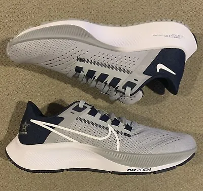 Nike Air Zoom Pegasus 38 Dallas Cowboys Blue Gray Shoes Mens Size 6.5 DJ0822-001 • $85