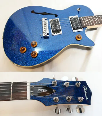 Electric Guitar Gretsch Electromatic G2629 Sparkle Blue Modified Semi Hollow • $733