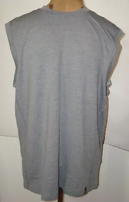 New Mens M NWT Prana Breathe Gray Sleeveless Shirt Recycled Sustainable Logo  • $31.85