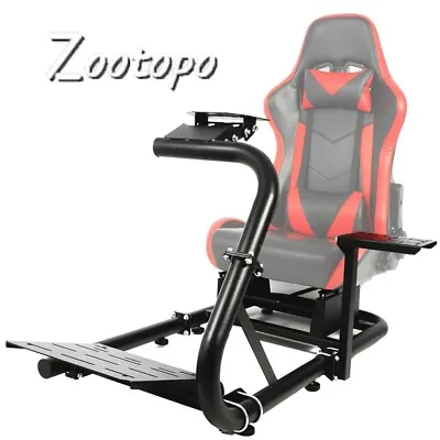 Zootopo Racing Simulator Adjustable Wheel Stand Round Tube Fit For Logitech G920 • £139.99