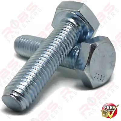 Hex Head Set Screws M3 M4 M5 M6 M8 M10 Hexagon Bolts Fully Threaded Bolt Screws • £0.99