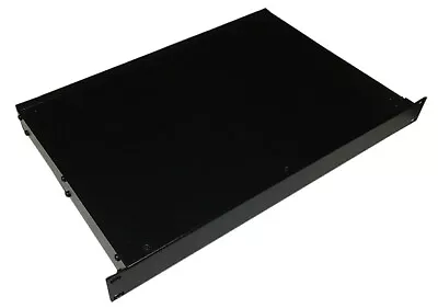 1U 19 Inch Rack Mount Enclosure 390mm Deep In Black • £76