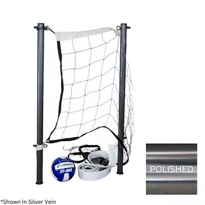 20' Stainless Steel Volleyball Set For Inground Pool - Includes Net & Ball • $406.87