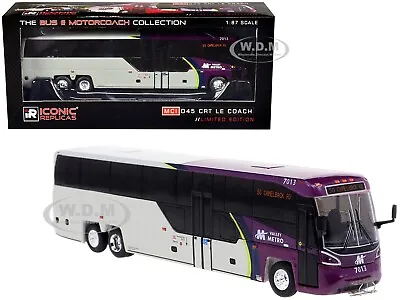 Mci D45 Crt Le Coach Bus  Valley Metro  1/87 Diecast Iconic Replicas 87-0367 • $49.95