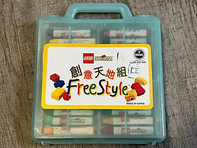 Vintage Set Of 24 Lego System Freestyle Pastel Crayons - Assorted Colors - 1995 • $20