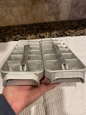 Frigidaire Single Ice Cube Tray 1950's Quickube Quick Release Aluminum Vintage  • $19.99