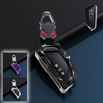 $28.80 • Buy Zinc Alloy Silicone Car Key Fob Case Cover For VW Golf 8 ID.4 For Skoda Octavia 