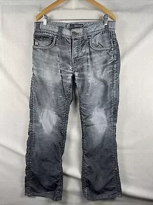 Men’s MEK DENIM USA Jeans Cords Copenhagen  Corduroy Gray Size 33x31 EUC • $39.99