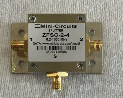 Mini-Circuits 3 Way Power Splitter  SMA 0.2 MHz - 1000 MHz ZFSC-2-4 • $50