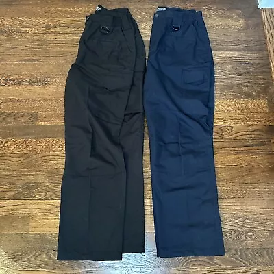 LA Police Gear Mens Operator Tactical Black/Blue Pants 32x30 Two Pair Bundle • $32