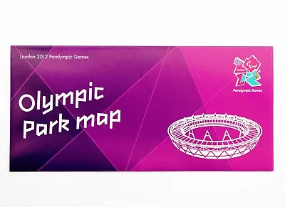 London 2012 Paralympic Games Official Olympic Park Map Olympics Souvenir New • £4.50