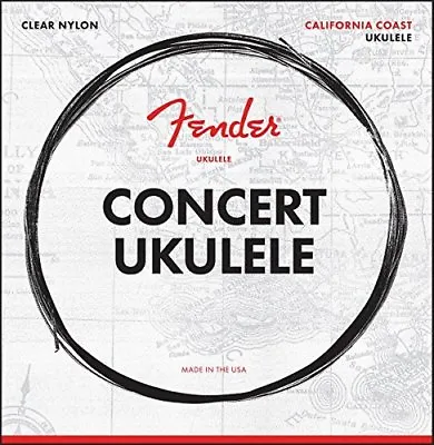 $6.39 • Buy Fender 90C California Coast Clear Nylon 4-String Concert Ukulele Strings