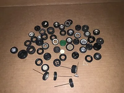 Vintage Junkyard Lot Of Model Car Wheels Rims And Etc (Lot Jy290) • $14.99