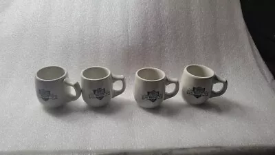 Vtg SET OF 4 WHITE CASTLE Hamburgers Ashtray Bottom Coffee Cup Mug 6 Oz 3 1/4  • $29.99