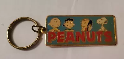 Vintage Peanuts Snoopy Metal Key Chain Charlie Brown Lucy Linus - Never Used! • $16.99