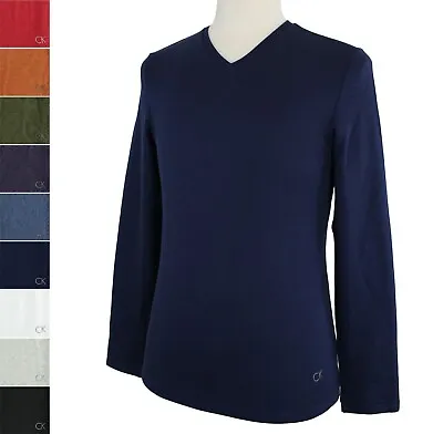 $17.99 • Buy Calvin Klein Men's Shirt, Thermal Long Sleeve V Neck Pullover Lightweight Cotton