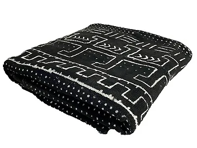 Superb LG African Bogolan Mud Cloth Textile 41  By 63  • $79.20