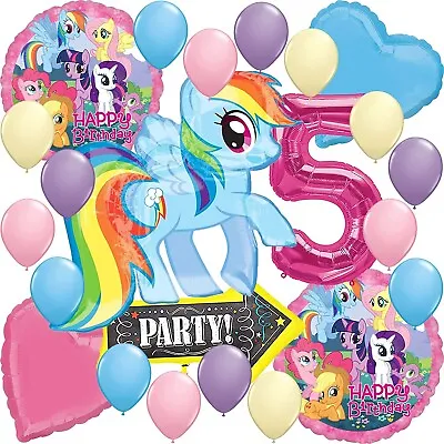 My Little Pony Party Supplies Dash Balloon Decoration 5th Birthday • $19.99