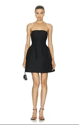 Aje. Beret Black Strapless Dress • $250