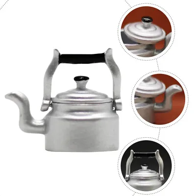  Kettle Model Mini House Supplies Tea Pot Toy Accessories Miniature Kitchenware • £5.38