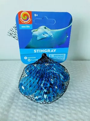 STINGRAY Bag 24 Player Mega Fun Vacor Marbles &1 Shooter-Instructions & Facts • $3.95