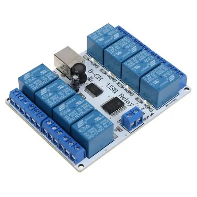 £21.07 • Buy 12V 8-Channel USB Relay Module Board High Sensitivity Computer Controller For W/