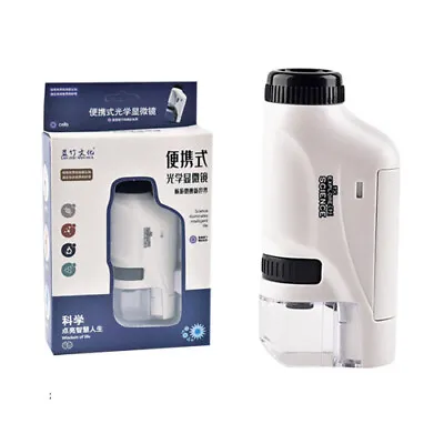 $20.90 • Buy Pocket Microscope Kit 60-120X Handheld Battery Powered Microscope With LED Light