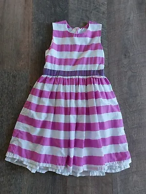 Girls Lazy Jacks Pink And Purple Dress Age 5-6 Very Pretty (Box L) • £4