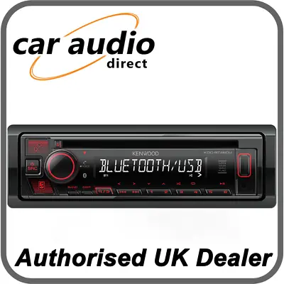 Kenwood KDC-BT460U CD MP3 USB FLAC Bluetooth Car Radio Stereo • £74.98