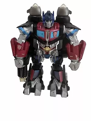 2008 Hasbro Optimus Prime Mega Power Bot Transformers Light-Up Talking 12  Works • $22