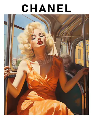 Chanel Magazine Marilyn Monroe Wall Art Preppy Art Print Retro Element 11X14 • $14.99