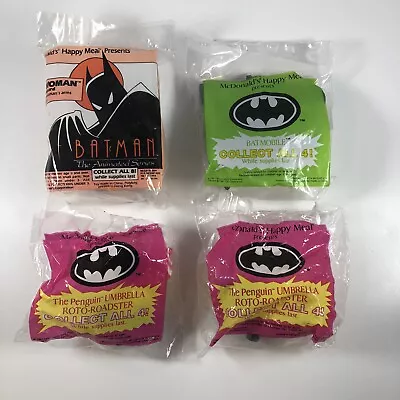 McDonald’s Vintage 90’s Batman Figures Catwomen Batmobile & Two Penguins New • $9.95