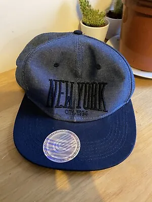 Cap Hat Snapback Blue New York N Y City 1994 H&M Size 158 - 170 • £7.50