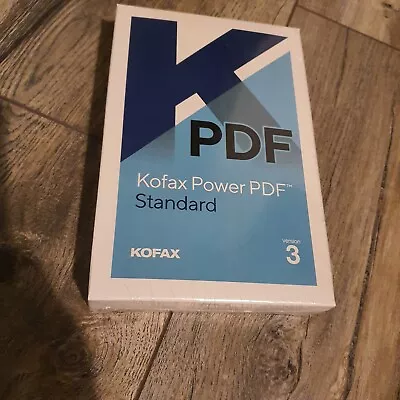 Kofax Power PDF 3 Standard Computer Softwar Windows  7 8 10 NEW SEALED • £27.99