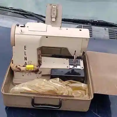 Elna  Sewing Machine With Case Model 722010 Untested • $515.79