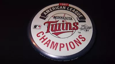 1987 Minnesota Twins World Series Champions Major League Baseball Pin Button • $6.99