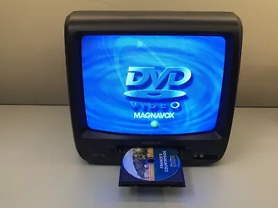 Vintage Magnavox 13” CD130MW9 Retro Gaming Color CRT TV/DVD Combo w Front A/V • $83.65