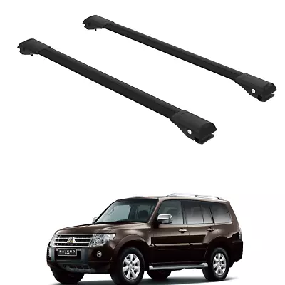 Roof Rack Cross Bars Set To Fit Mitsubishi Shogun 2006-2021 Black Set • $115