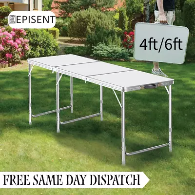 Portable Folding Tables -Ideal For Camping Picnic And Indoor/Outdoor Dining • £41.99