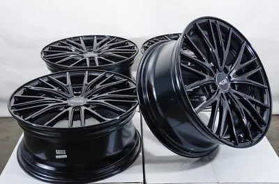 18  Wheels Rims Black 5x112 Mercedes C230 C280 Audi A3 A4 Mini Cooper VW Jetta • $859